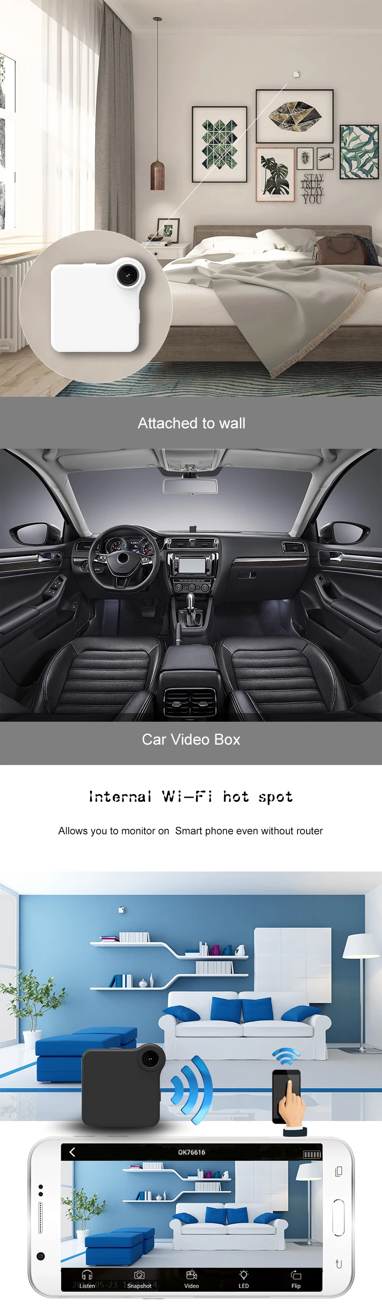 C1+ Camsoy Cookycam WiFi Mini Camera   (4)