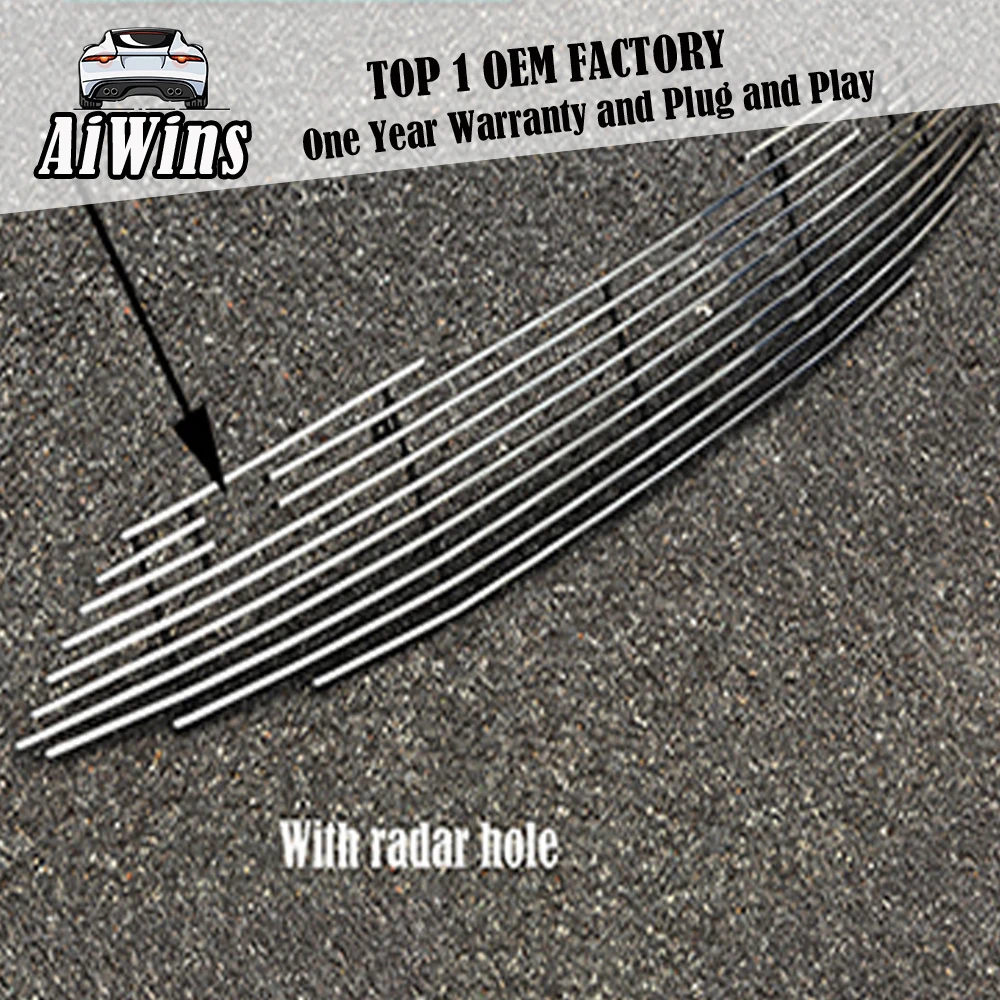 Car-styling For Nissan Qashqai ABS Chrome Car Front Gille Trim covers Auto Grille Decoration Cover Trims car Accessories