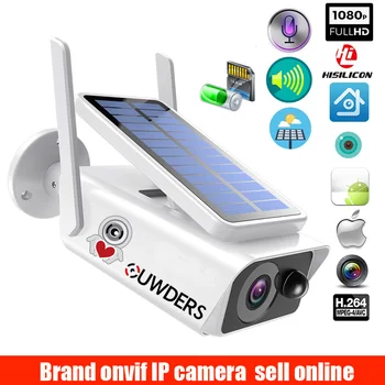 

Wide View POWER surveillance camera Solar panel Rechargeable Battery 1080P Full HD Outdoor Indoor Security solar WIFI IP Camera
