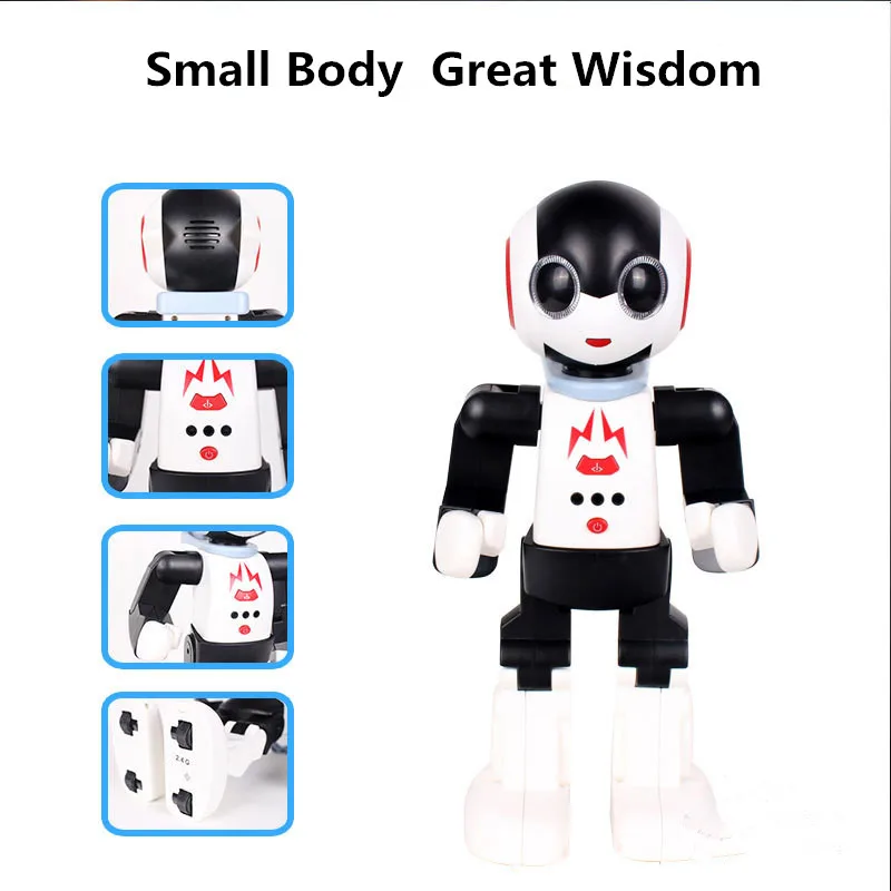 New Educational Toy intelligent smart RC robot 2.4G palm induction Voice intelligent walking dancing robot English Study Gift to