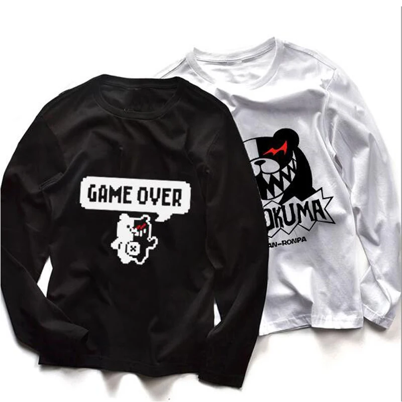 Ботинки для косплея данганронпа Уганда футболка Для мужчин Хлопковые футболки