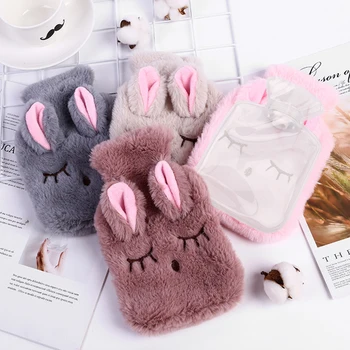 

Heat Reusable Hand Warmer Cute Winter PVC Hot Water Bag Stress Pain Relief Therapy Warm Soft Cozy Cover Household Items