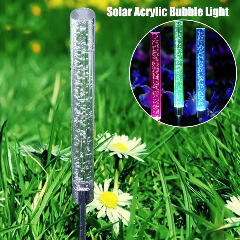 

Solar Powered Eco-Friendly Lawn Lamp for IP65 Color Changing for Waterproof Backyard Pathway Decoration Garden Solar Lights RGB
