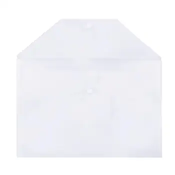 

Pack of 20 Waterproof Durable Practical Clear Student A4 Document Folder Document Organizer File Folder with Snap Button