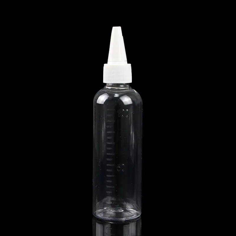 100ml PET Transparent Empty Reagent Eye Dropper Liquid Pipette Bottle Refillable Bottles Portable Travel Use Cosmetic Jars Pot