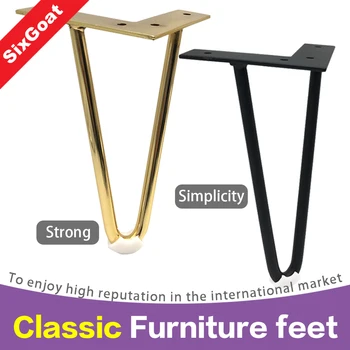 

Gold furniture foot sofa leg cabinet foot tea table foot bed ark leg tea table height non-slip support bathroom cabinet metal ca