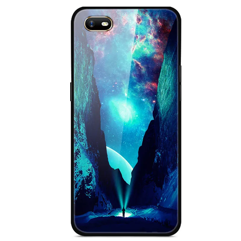 22 Для OPPO Realme C2 чехол закаленного стекла задняя жесткий чехол для OPPO A1K CPH1923 A 1 K A1 K OPPOA1K чехол Capas RealmeC2 силиконовый бампер - Цвет: 22