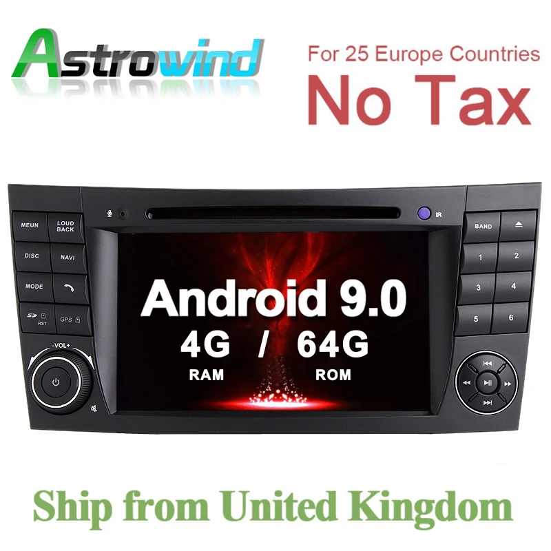64G ROM No Tax Android 9 0 для Mercedes W211 DVD плеер W219 GPS Навигация стерео медиа радио | Автомобили