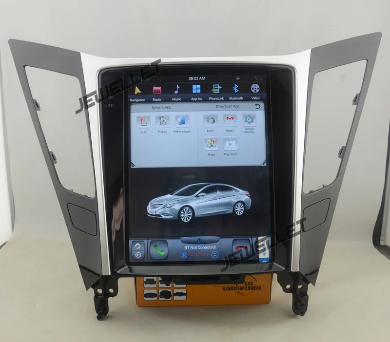 10," tesla стиль вертикальный экран android 6,0 четырехъядерный 1+ 32G Автомобильный gps Радио навигатор для hyundai i45 Sonata 2011