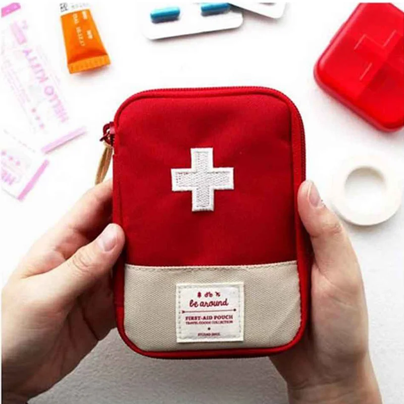 Tanie Mini funkcja zewnętrzna przenośna apteczka akcesoria podróżne torba na leki pierwszej pomocy sklep