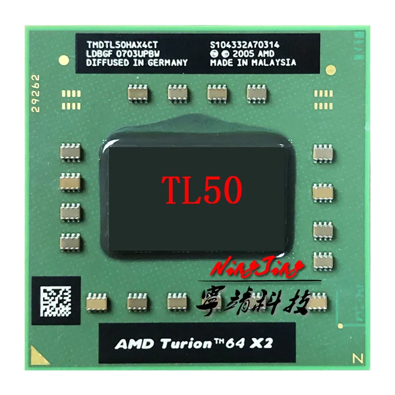 AMD Turion 64 X2 Mobile technology TL 50 TL50 1 6 ГГц двухъядерный двухпотоковый ЦПУ процессор TMDTL50HAX4CT
