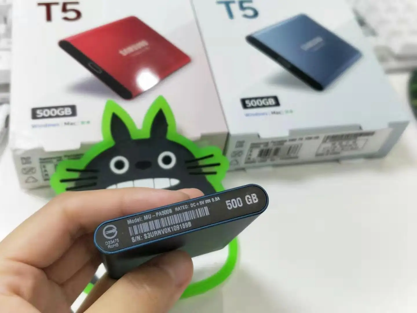 Samsung внешний SSD T5 250 GB 500G 1 T 2 Внешний твердотельный HD жесткий диск USB 3,1 Gen2 (10 Гбит/с) и обратная совместимость для ПК