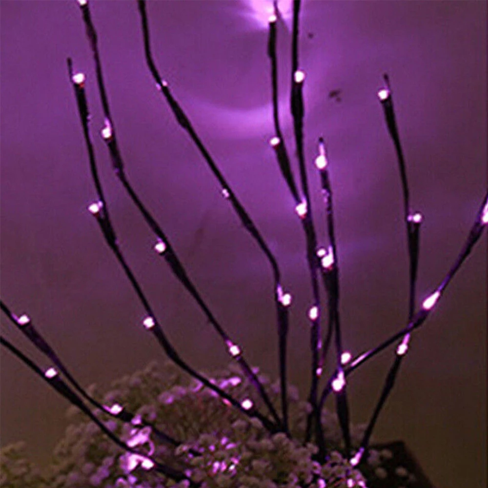 Willow Tree ветка свет светодиодный ветка дерево свет 20 светодиодный аккумулятор коробка дерево ветка свет Свадьба фестиваль ярд открытый романтический - Испускаемый цвет: Pink