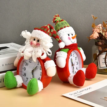 

Christmas Alarm Clock Precise Santa Claus Snowman Desktop Alarm Clock Digital Mute Clock Table Clock For Home Christmas Decor
