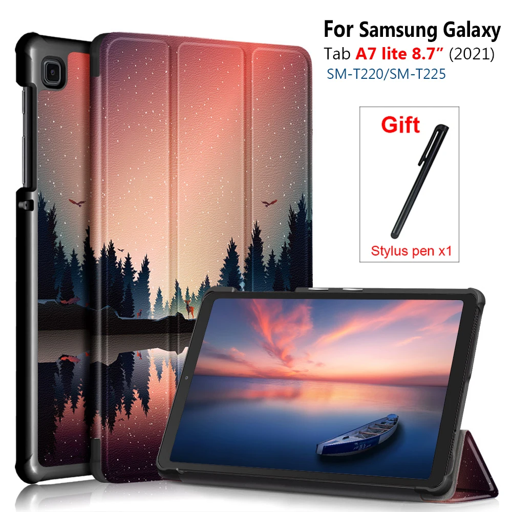 Per Samsung Galaxy Tab A7 Lite 8.7 Sm-T220/T225 Tablet Cover Pieghevole Regolabile Per Samsung Galaxy Tab A7 8.7 2021 Custodia