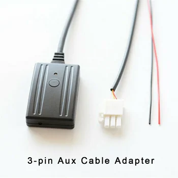 

3-pin AUX IN Bluetooth Music Aux Cable Adapter + Microphone Kit For Honda High Quality Adapter Accessories