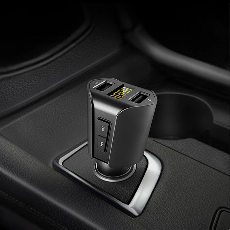 Bluetooth fm-передатчик автомобильное зарядное устройство двойной USB MP3 музыкальный плеер слуховой аппарат комплект с одной кнопкой, простота в эксплуатации, обеспечивает
