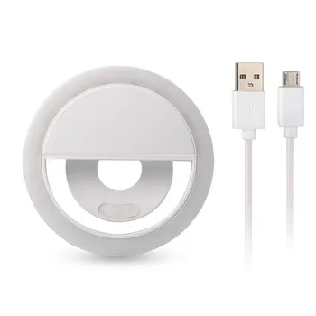 

2019 Arrive USB Charge Selfie Portable Flash Led Camera Phone Photography Ring Light Enhancing Photography for iPhone Smartphone