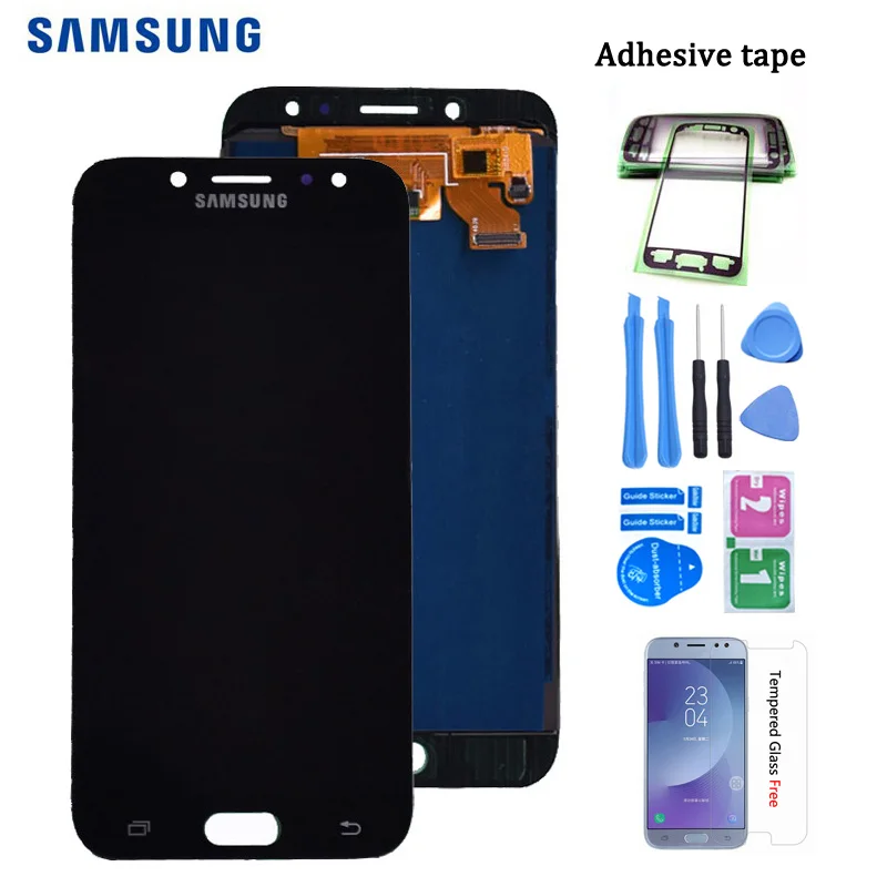 J730 ЖК дисплей для samsung Galaxy J7 Pro 2017 J730F Дисплей и Сенсорный экран Digitizer Ассамблеи J730GM