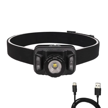 

LED Headlamp Zoomable Head Light USB Charge 5 Modes Work Light For Hiking Handsfree Light Torch Light Head Light