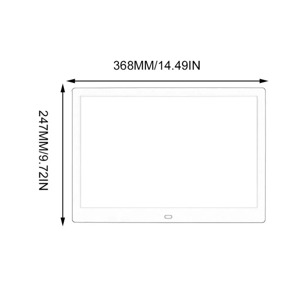 15 дюймов светодиодный экран с подсветкой HD Цифровая фоторамка электронный альбом фото музыкальный фильм полная функция хороший подарок