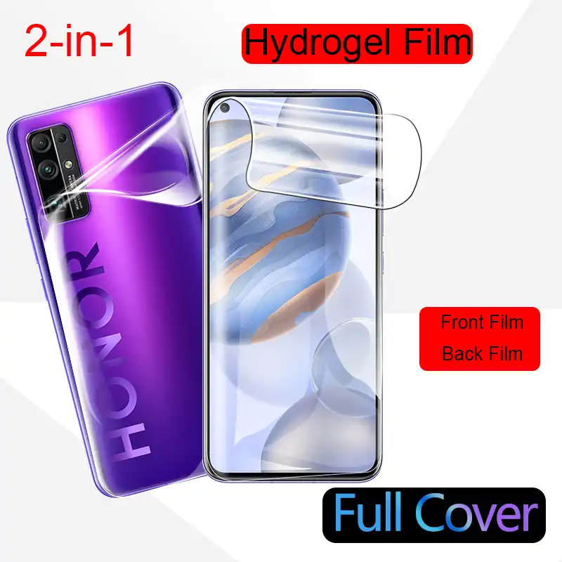 1 2 шт. Гидрогелевая пленка для Huawei Honor 30 30s pro + Прозрачная мягкая пластиковая