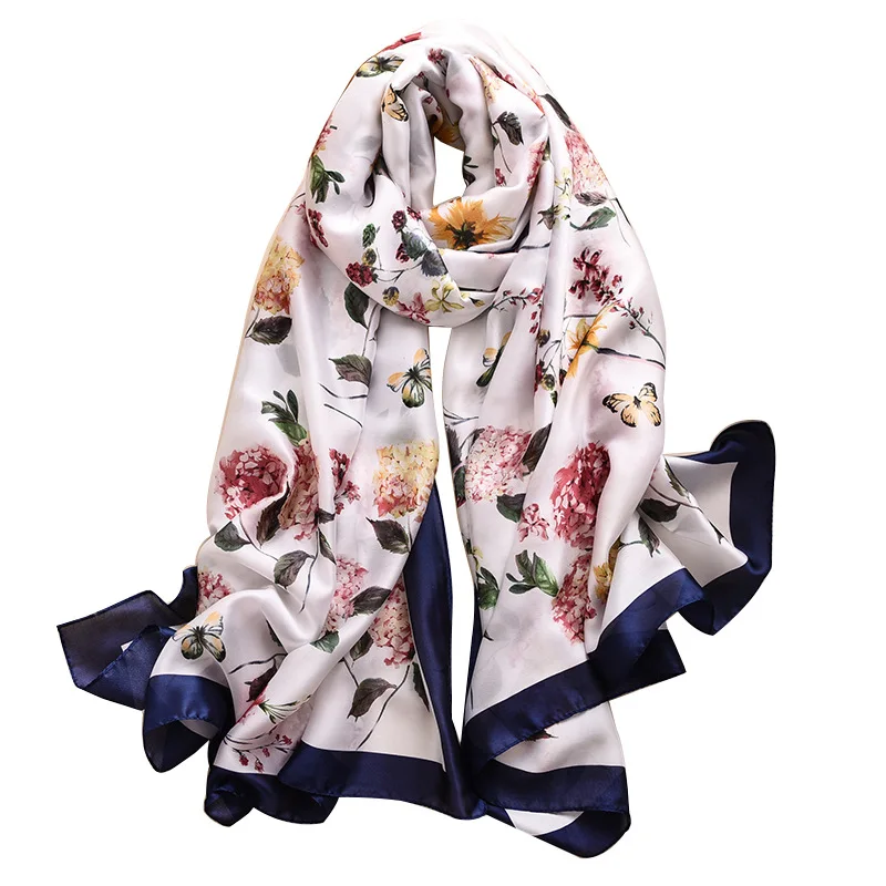 Print Scarves Shawl Floral Print ab Scarf For Women Japanese Style European  Beach Scarf 16