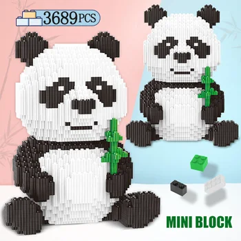 

3689pcs Creator DIY Model Bricks Assemable China Precious Panda Mini Blocks Educational Animal Building Blocks Toys for Children