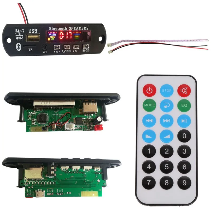 Беспроводной Bluetooth 5,0 MP3 WMA декодер доска аудио модуль USB TF FM радио автомобиль музыка MP3 без потерь Bluetooth модуль