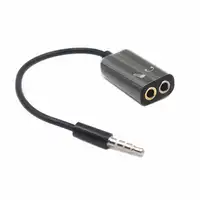 3,5 мм стерео аудиораспределитель Универсальный 3,5 мм разделитель стерео аудио штекер для наушников гарнитура + микрофон адаптер для