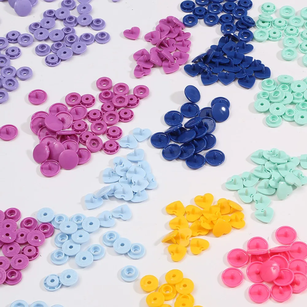 Description Picture 6 of item10Sets KAM Buttons T5 Plastic Snap Button 12MM Star/Heart Shape Sanp Fasteners For Baby Clothes Clips Garment Accessories Button