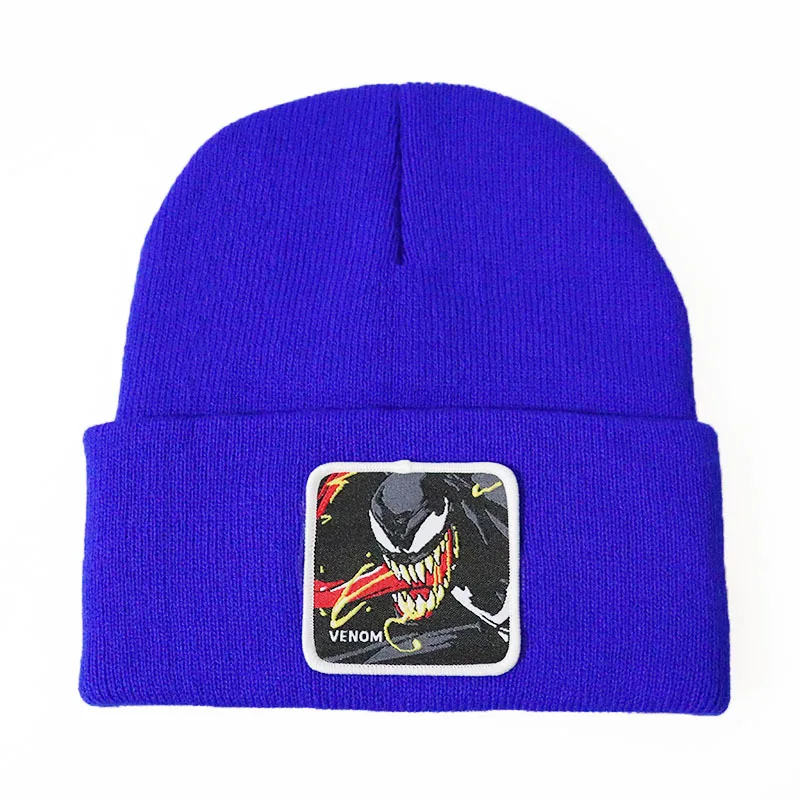 Новая Мода Beanie Venom вязаная зимняя шапка для мужчин и женщин вязаные шапочки шляпа хип-хоп Skullies шапки