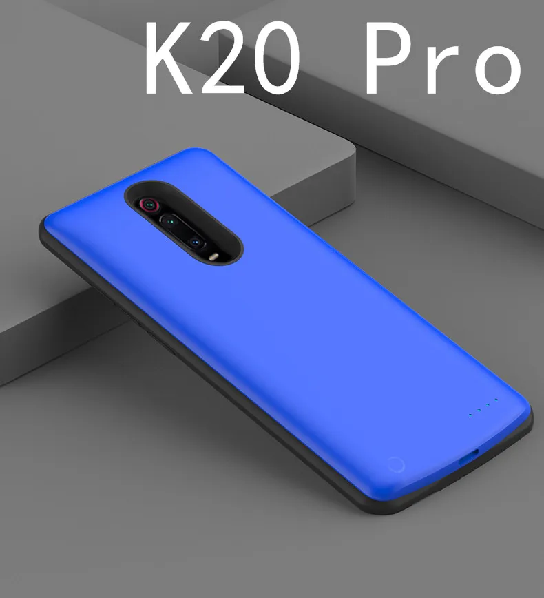 6500mAh Blue 6500 мАч батарея чехол для Xiaomi Redmi K20 Pro батарея чехол внешний аккумулятор СПС Xiaomi Redmi K20 батарея зарядное устройство чехол - Цвет: 6500mAh Blue