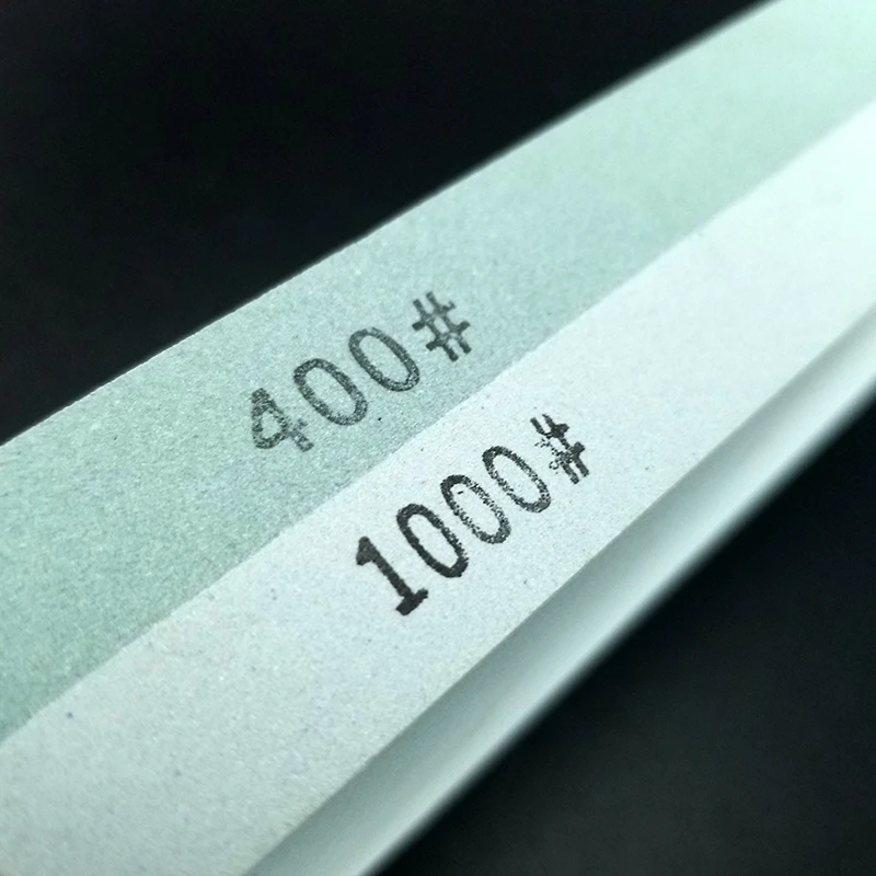 Двусторонняя 400/1000 зернистость белый точильный камень из корунда профессиональная точилка для кухонных ножей Система шлифовальных ножей terrazzo