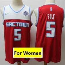 /20 City Edition A++ Sacramento Женская футболка для взрослых#5 De'Aaron Fox