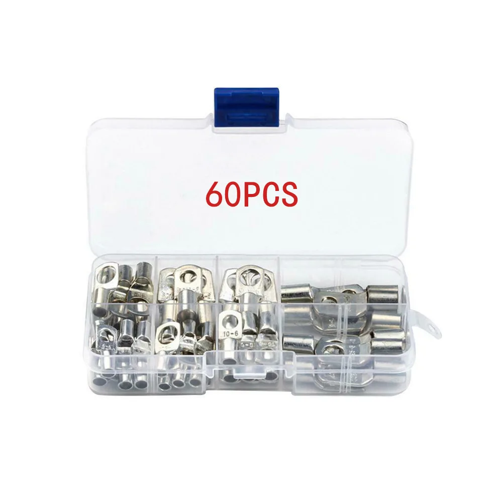

60pcs Sc Peep Copper Connection Terminal Sc6-25 Copper Nose Boxed