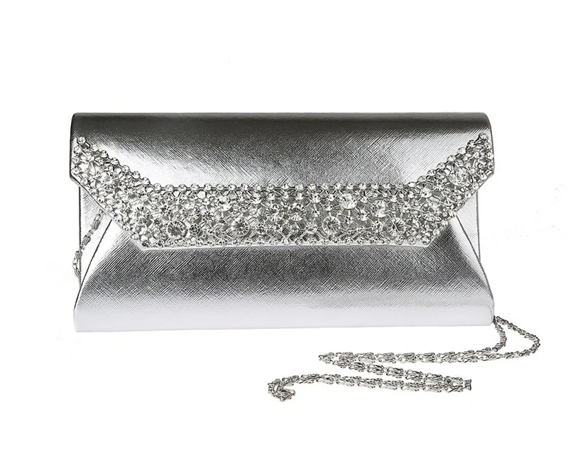 silver Модные женские сумки, металлические Лоскутные сверкающий блеск, сумки на плечо, дамские повседневные клатчи с принтом, вечерние сумки WY124 - Цвет: silver