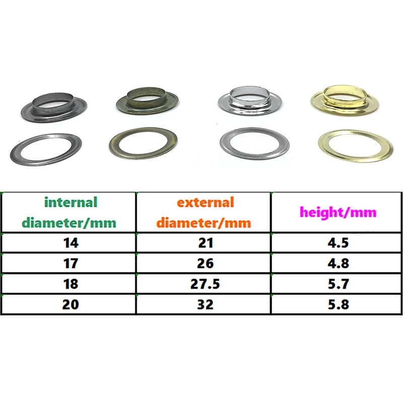 (14mm17mm20mm)50 sets Eyelet Buttons and Installation Tools  Shower curtain holes Rivets Hole Metal Eyelets DIY Tablecloth holes