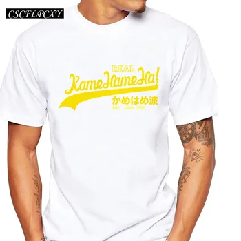 

Asian Size Real Kame Hame Ha fashion design men t shirt letter printed male casual basic tops short sleeve novelty tee shirts