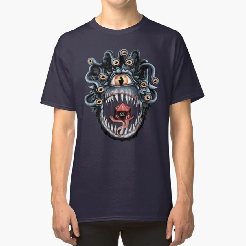 Nella Maglietta Beholder D20 Dice D20 Critical Dnd Rpg Gioco Di Ruolo Gioco Da Tavolo Da Tavolo