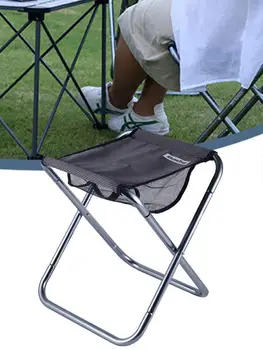 

Large Size Aluminum Alloy Folding Stool Portable Folding Camping Stool For Outdoor Fishing Portable Foldable Chairs