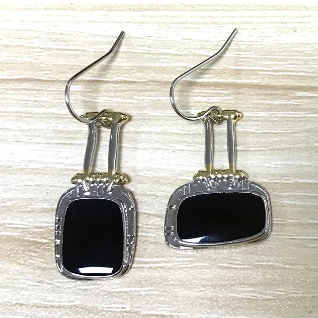 Винтажные Асимметричный геометрический серьги ручной работы, сплав, прямоугольная полоска, Boho Pendientes серьги в индийском стиле, элегантные ювелирные изделия Z5C163 - Окраска металла: C163 earrings