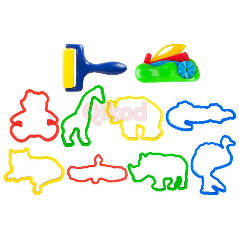 New Educational Plasticine Mold Modeling Clay Kit Slime Toys For Child Plastic Play Dough Tools Sets DIY Kid Cutters Moulds Toys 4