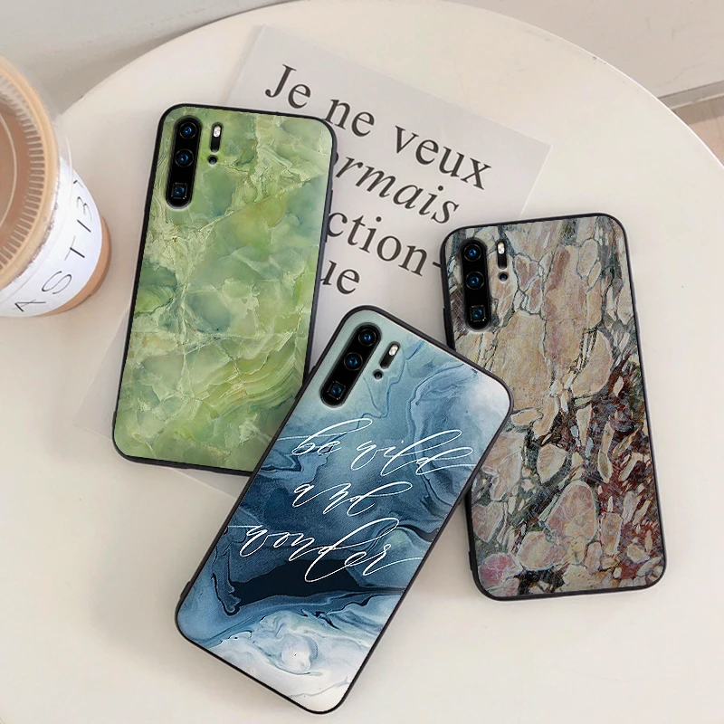 

Hard and beautiful marble pattern Soft Silicone for Huawei P30 Lite Pro P Smart 2016 2019 P8 P9 P10 P20 TPU