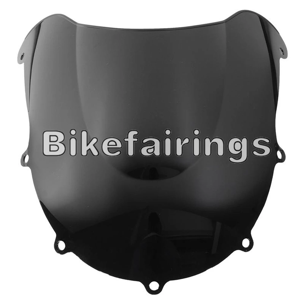Ветровое стекло велосипеда для Suzuki GSXR600 GSXR750 1996 1997 1998 1999 96 97 98 99 аксессуары для мотоциклов ветровые стекла-синий прозрачный черный - Цвет: Black