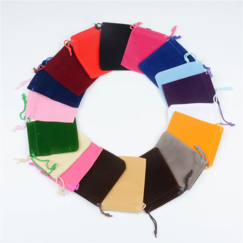 

20 pcs Flannel Bag Jewelry Packaging Drawstring Pouches Wedding Party Birthday Gift Decoration Packaging christmas gift bags