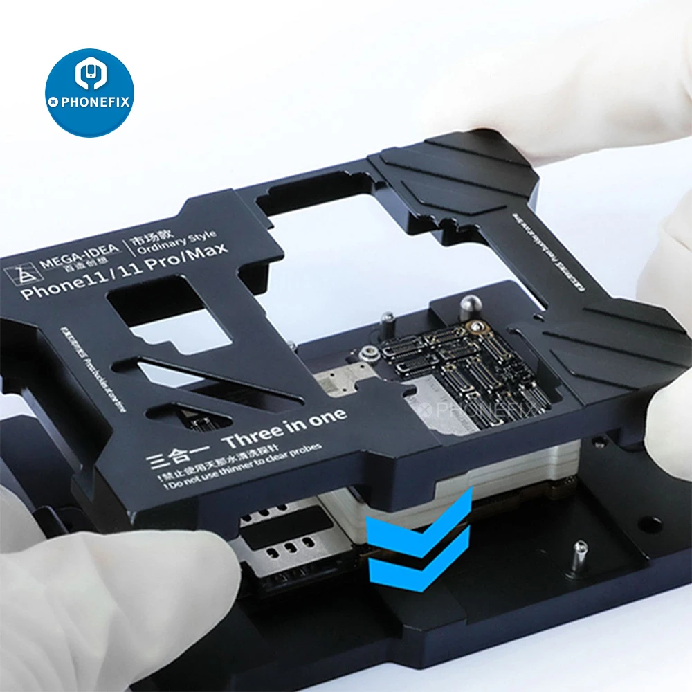 US $85.00 QIANLI MEGAIDEA Motherboard Fixture iSocket Jig for iPhone 1111ProMax Logic Board Fast Testing Fixture for Mainboard Repair