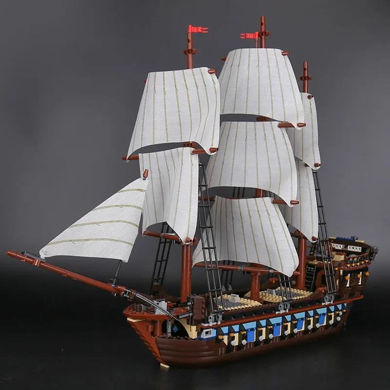 22001 идеи, имперские флагманские войны, Пираты, карибы, корабль 10210, модель, строительные блоки, кирпичи, игрушки, рождественские подарки