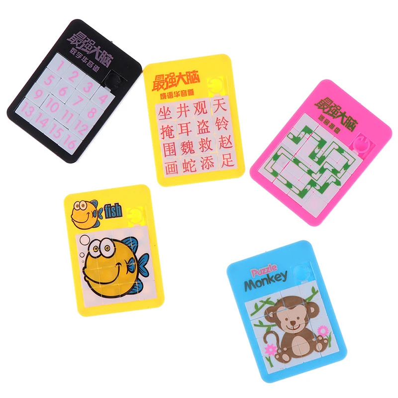 

1Pcs 3D Slide Puzzle Plastic Building Numbers Alphabets Learning Jigsaw Game Toys Puzzles Gift Children's Educational Toys