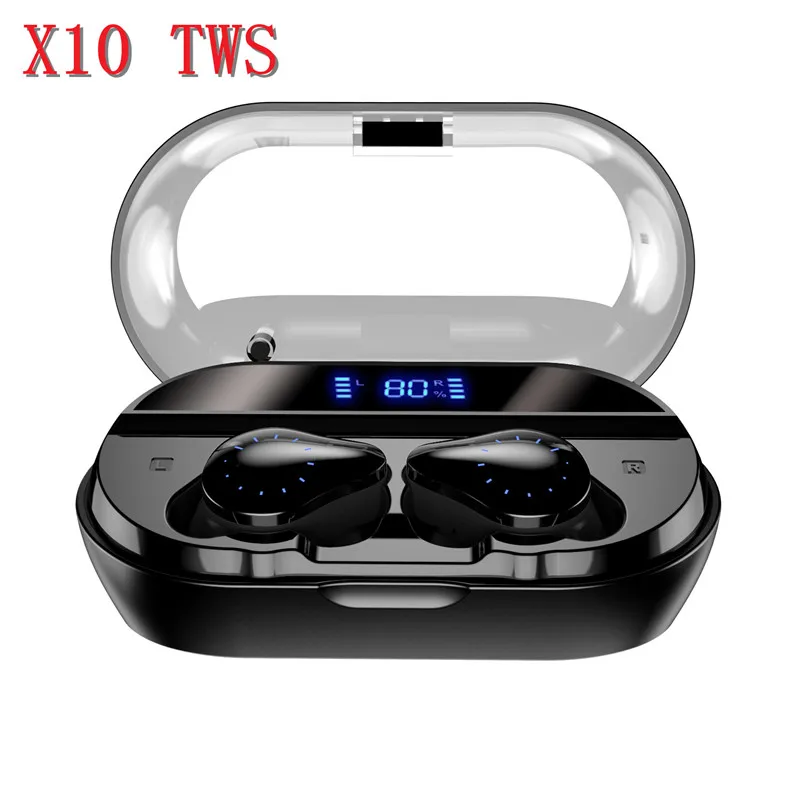TWS Bluetooth наушники 4000 мАч светодиодный дисплей беспроводные Bluetooth наушники стерео водонепроницаемые наушники с микрофоном bluetooth headphones for smartphone Samsung S10